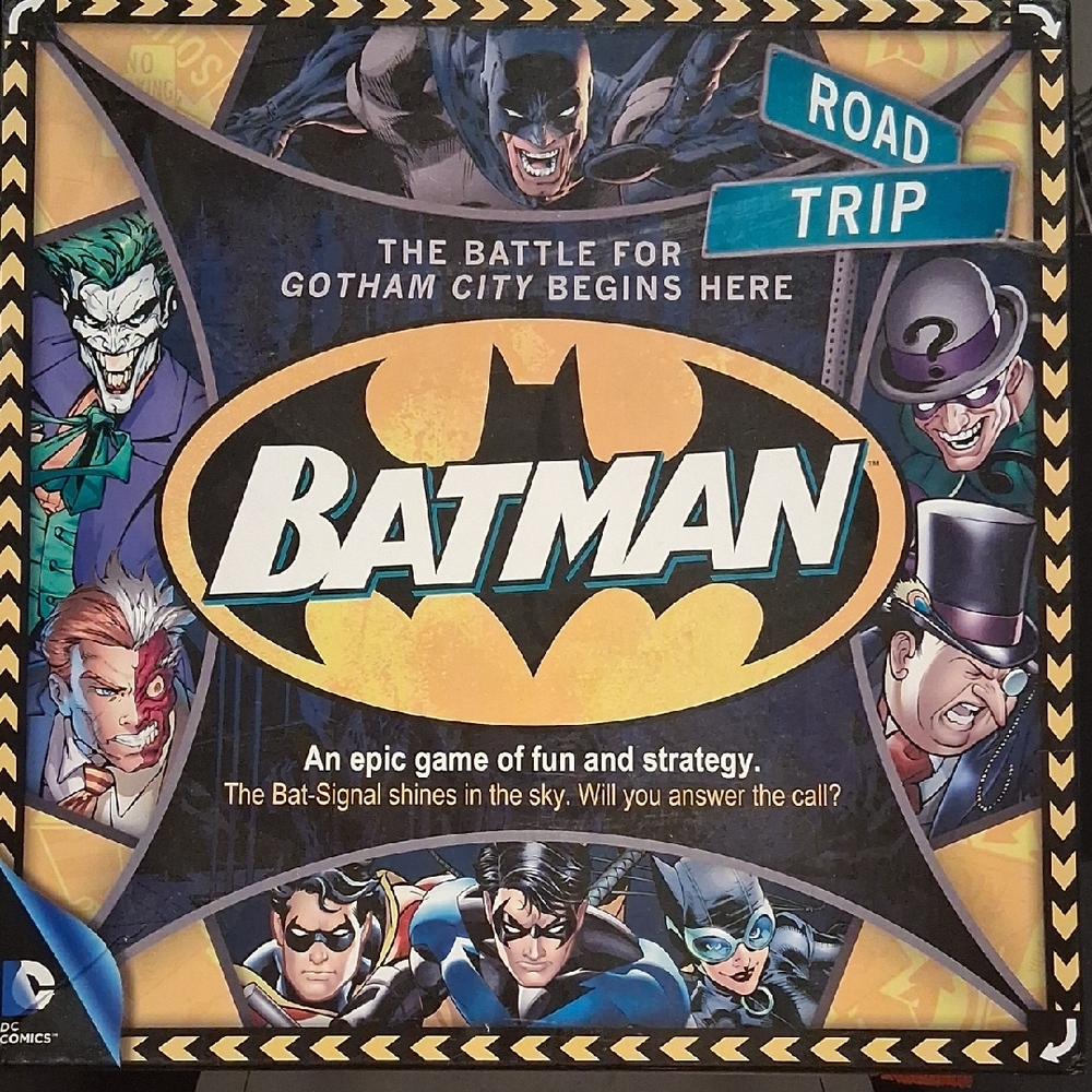 2014 DC Comics Batman Road Trip Board Game